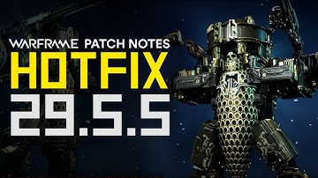 Arquebex Change, Necramech, Deimos Crack QoL & Game Fixes - Hotfix 29.5.5 (Warframe)