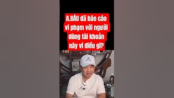 A.BÁU đã báo cáo vi phạm với người dùng tài khoản này vì điều gì? #lavlognt #doanvanbau