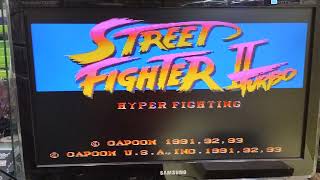 Street Fighter ll Turbo de Super Nes, cartucho seminuevo