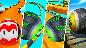 Going Balls Super SR vs Going Balls vs Going Balls vs Rollance - Android, IOS gameplay