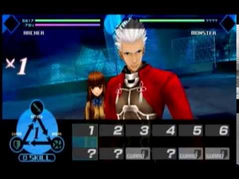 Fate Extra アーチャーlv99ｖｓ両儀式 Youtube