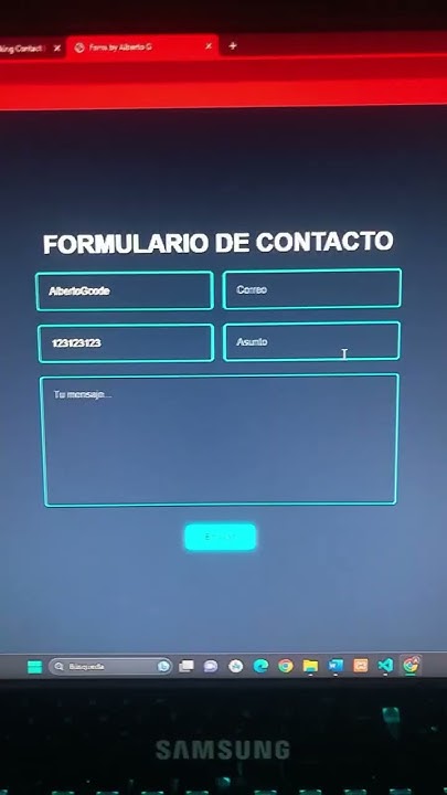 Formulario HTML CSS JS con envío de correo electrónico - YouTube