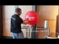 Vinyl transfer tip onto 3ft latex balloons