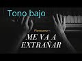 Pianocanta - Me va a extrañar - Ricardo Montaner | Karaoke con piano (TONO BAJO) únete como miembro!