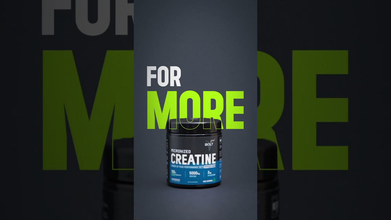 Unleash Your Strength: Bolt Nutrition Creatine with Creapure Power