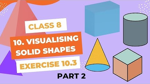 8th class Maths Chapter 10 Exercise 10.3 || Part 2|| Visualising Solid Shapes | A.P NCERT Syllabus