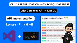 API Implementation CRUD Web Application In Dotnet Core & MySQL Part-7 In Hindi