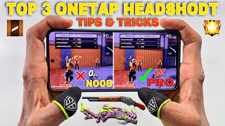One tap headshot tips and tricks free fire setting, sensitivity, HUD, mobile setting with handcam
