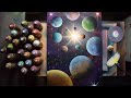 Planetary System (EXOPLANETS) Spray Paint Art - Reverse Planet Stencil