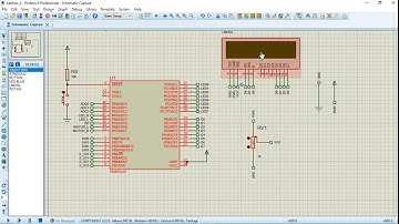 Latihan Menampilkan Text Pada LCD 16x2 Menggunakan ATMega 32 Proteus 8