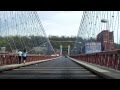Wheeling suspension bridge eastbound