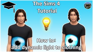 The Sims 4 Tutorial: How to add Dynamic Light to Clothing