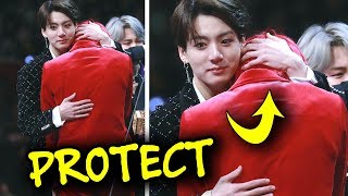 BTS protecting and supporting Taehyung 😭