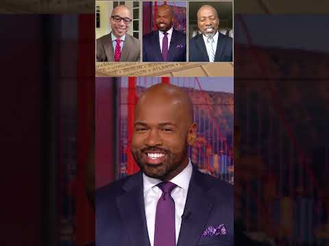 Victor Blackwell cracks joke with guests during panel