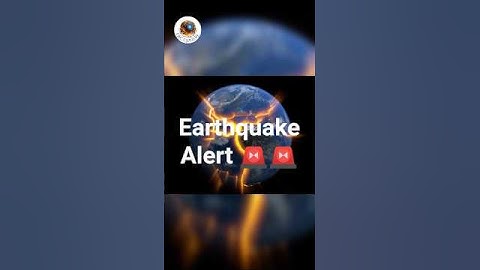 Earthquake alert #shorts #earthquake #alert
