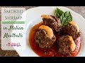 Smoked Meatballs With Smoked Shrimp - Game Day Appetizer