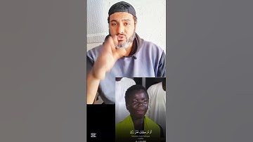 ولد أفريقي وسط تجمع كبير يبهر كل الحاضرين في تلاوة القرآن الكريم!❤️🫡 حاول ألا تبكي🤚 #aboelzeek
