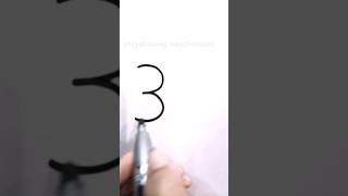 3=mouse🐭🐀🐁 draw with number #drawing #shorts #mouse