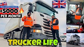 A Day in the Life of a Truck Driver in UK  | Monthly Income  Revealed | Truck Driver Jobs in UK