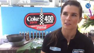 NASCAR driver Danica Patrick talks about leaving indy race cars for NASCAR during Coke Zero 400 medi