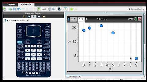 Quadratic Regression TI Nspire