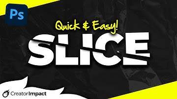 Create a Sliced Text Effect in Photoshop (aswell as Shattered Text)