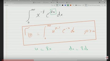 Evaluating an IMPROPER integral using the gamma function P 11-3-15