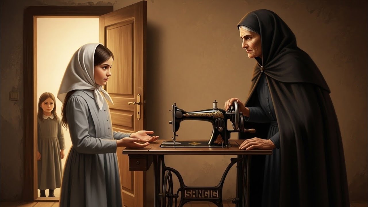 #قصه الماكينة الخياطه القديمة وحكاية المرأة العجوز التي لم تُروَ. #قصص  