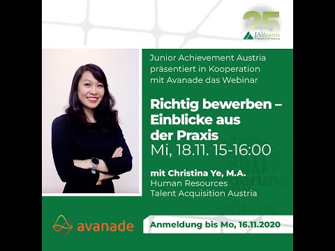 Avanade Webinar - Richtig bewerben - Einblicke aus der Praxis