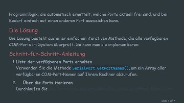 Wie man überprüft, ob ein serieller COM-Port in C#  geöffnet ist
