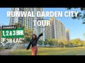 Runwal garden city dombivli 1 2  3 bhk tour  new launch towers  review price  bookings