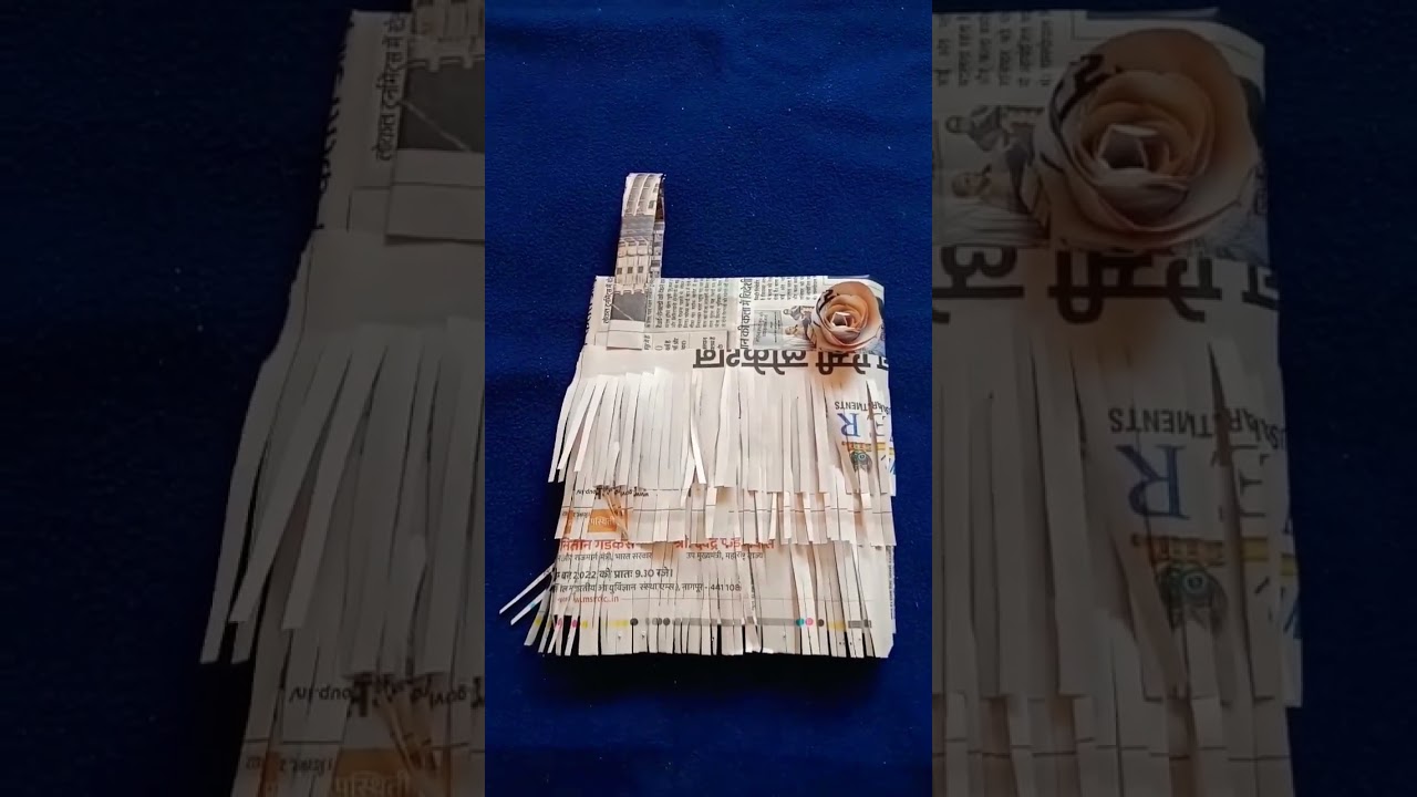 Diy Newspaper Making Dress😉