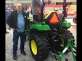 New John Deere 2038R tractor at the National Farm Machinery Show