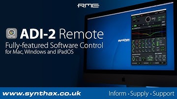 Tutorial del software de control remoto de la serie RME ADI-2 (Mac/Windows)