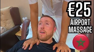 The Best AIRPORT Head Massage in The World is in MOROCCO ASMR