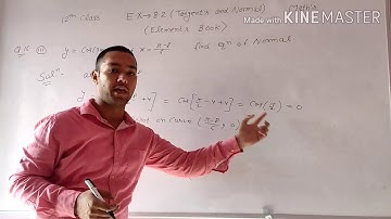 Exercise 8.2(Elements maths) Tangents and Normal, questions number 11 to 21 By MONU GUPTA