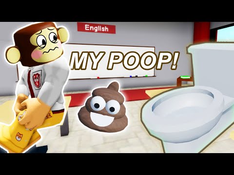 When You’re Not Allowed to go POOP in Class…(Roblox Brookhaven 🏡RP with memes)