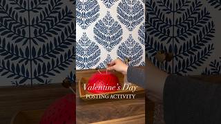 Montessori DIY Valentine’s Day Baby and Toddler Activity #toddleractivities #finemotorskills #diy