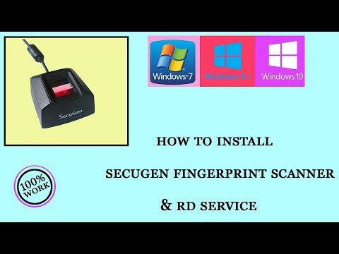 how to  install secugen fingerprint  & rd service .