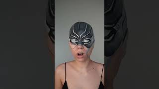BLACK PANTHER 🖤 #makeup #makeupartist #artisticmakeup #blackpanther #wakandaforever