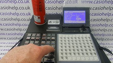 How To Program A EAN Barcode Product On The Casio SR-C550 Cash Register
