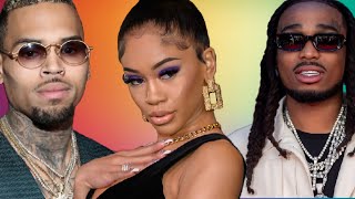 Saweetie Exposes Quavo's DMs & Chris Brown still playing in Quavious Face!