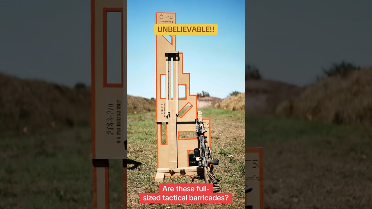 How is this possible? Smallest tactical barricades on the planet!