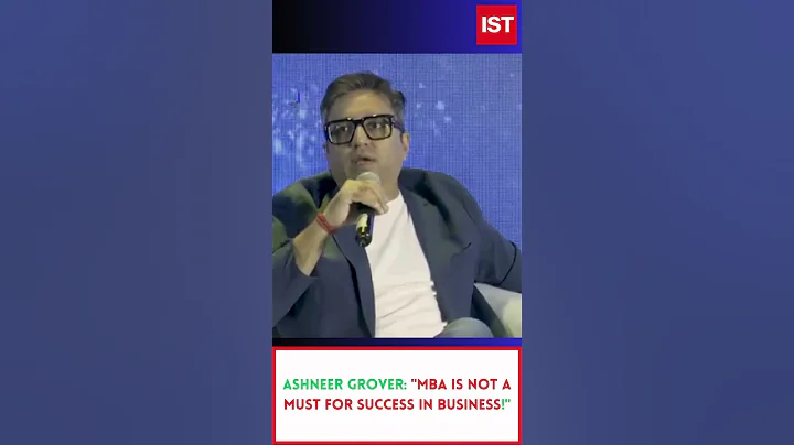 Ashneer Grover: "MBA Is NOT a Must for Success in Business!"  #entrepreneurship #mba