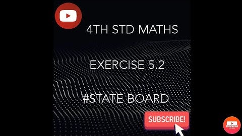 4th std maths 5.2 teaching in state board syllabus in English.