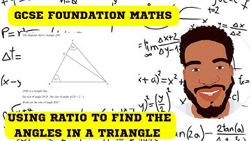 GCSE Foundation Maths | Using Ratio to find an Angle in a Triangle | Live Exam Question Walkthrough