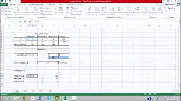 metodo simplex en excel