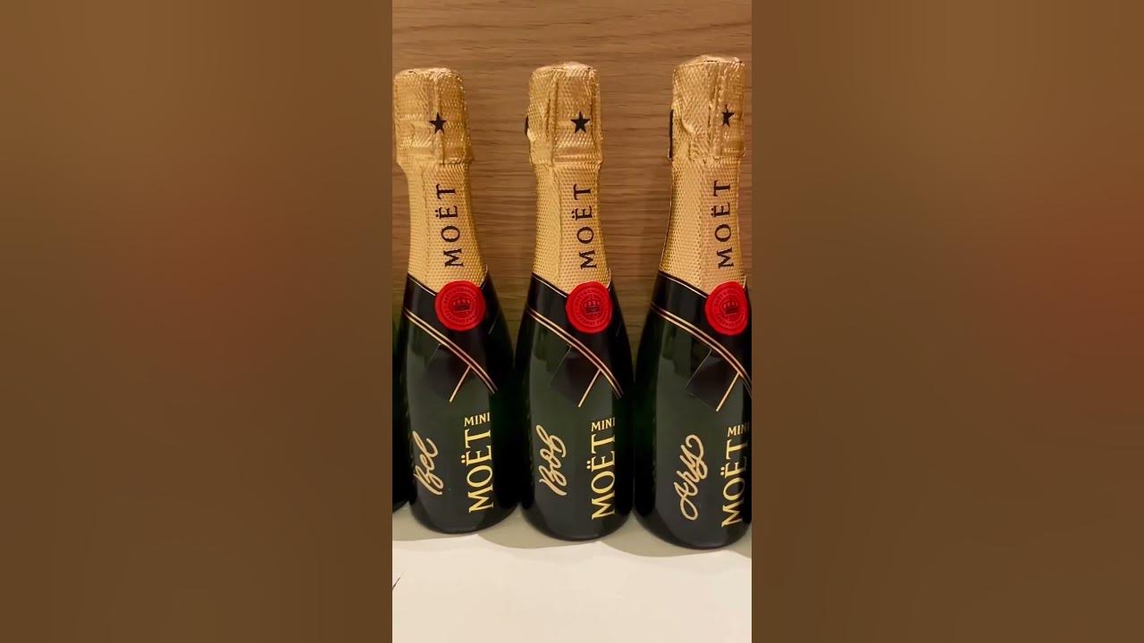 Calligraphy on Mini Moët! - Personalised Champagne for Gifting 