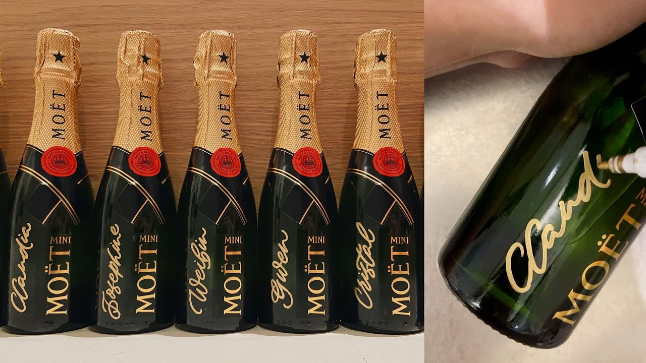 Calligraphy on Mini Moët! - Personalised Champagne for Gifting 