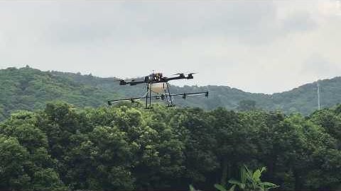 JMR-V1200 Drone with DJI A3-AG +Datalink3 : A B Point video